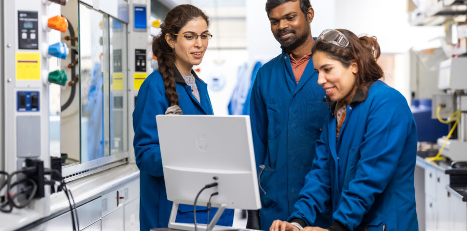 A photo of lab workers committed to creating high-quality, affordable medicine.